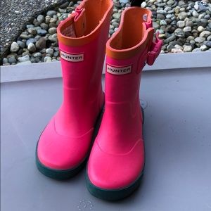 Little girls Hunter boots, 9
